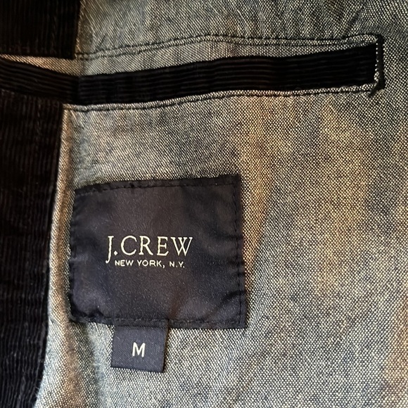 𝅺J.CREW Mens Navy Classic Corduroy Blazer Jacket Slim Fit M - Picture 11 of 16